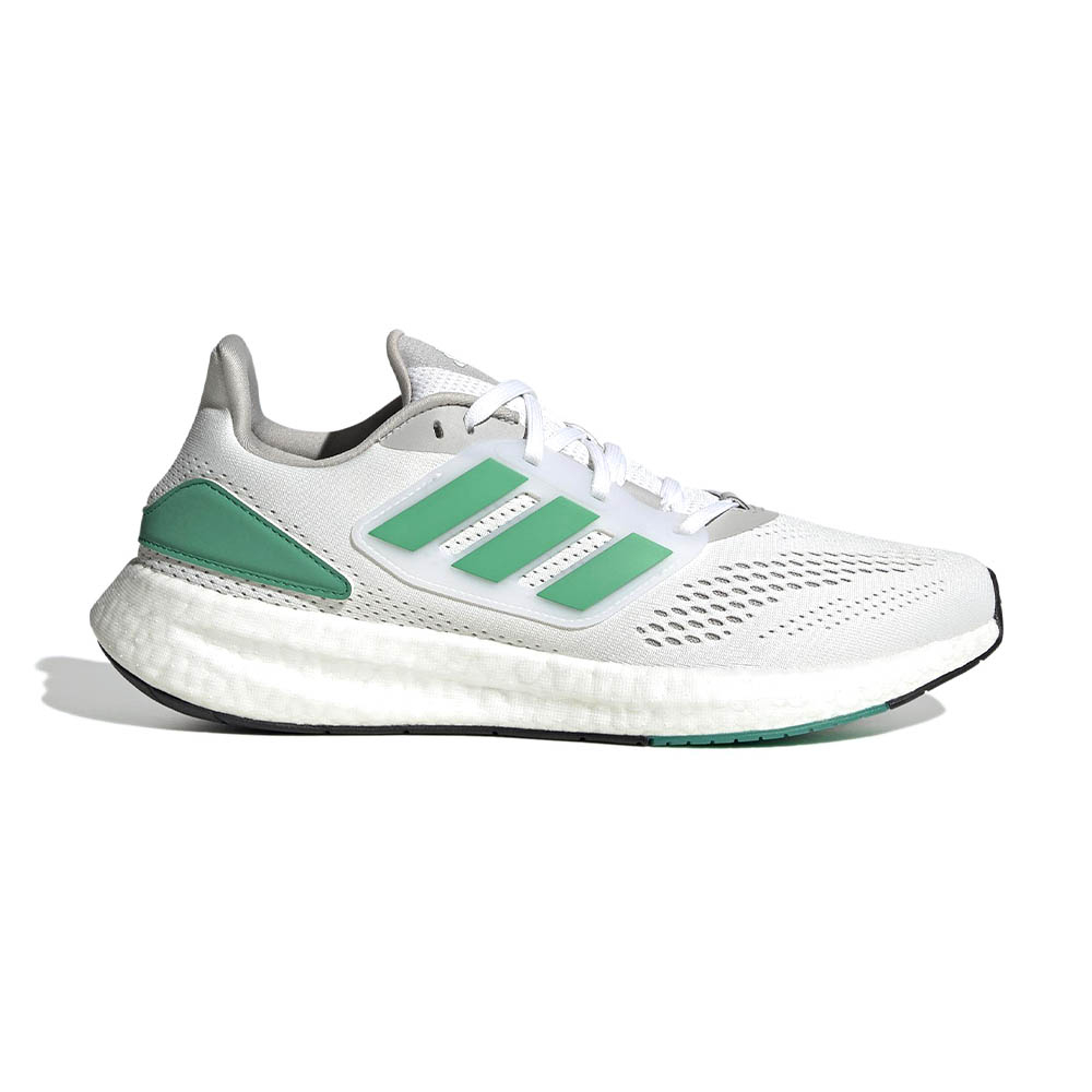 Adidas Pureboost 22 男鞋 白綠色 日常 訓練 透氣 緩震 運動鞋 跑鞋 HQ8588