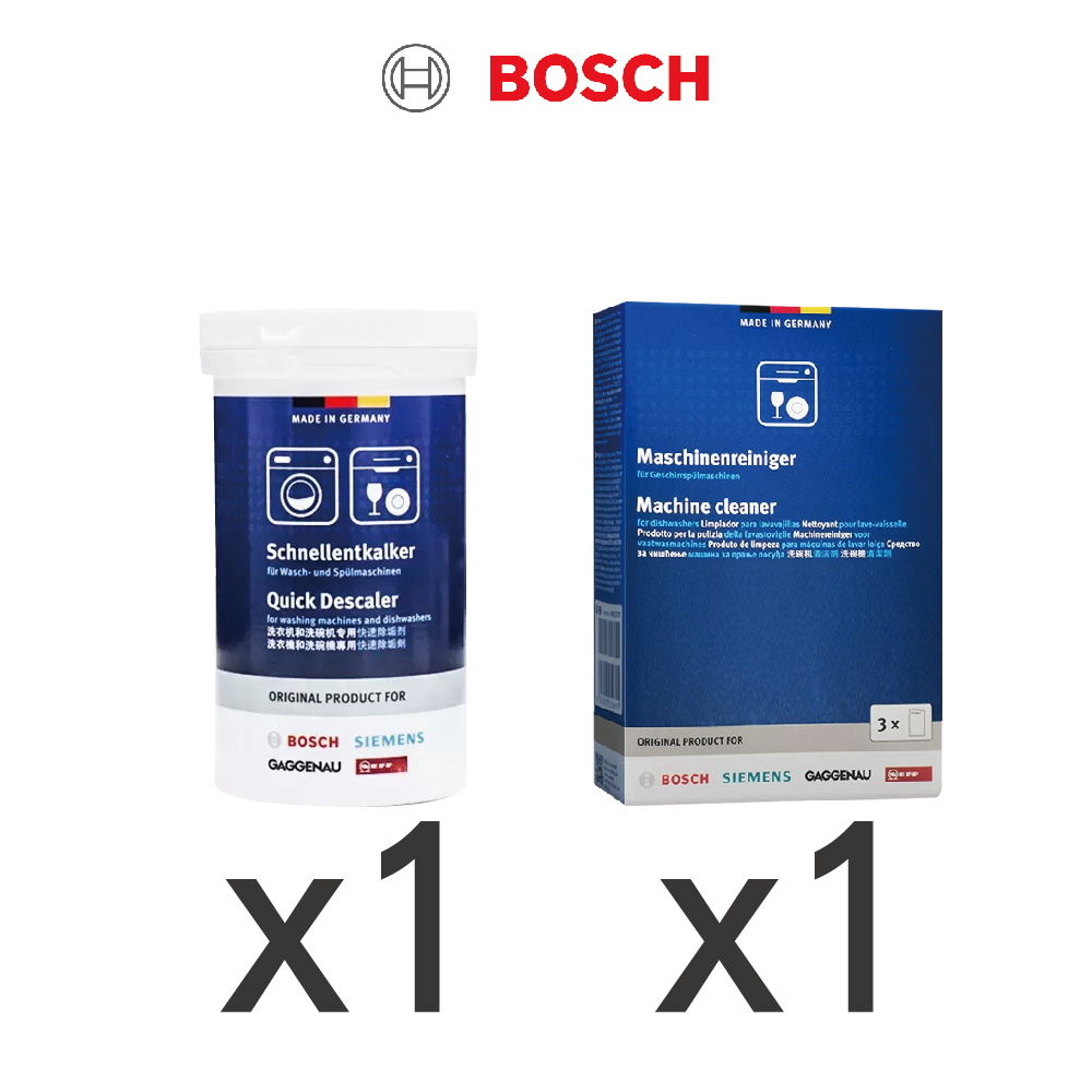 BOSCH 洗碗機專用 除垢劑+清潔粉 保養組合