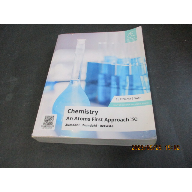 Chemistry: An Atoms First Approach 3/e Zumdahl 9789814896993