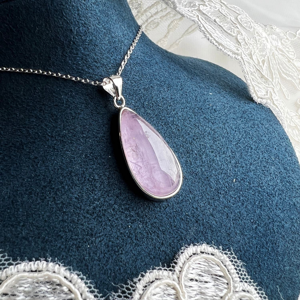 [ DCT Collection 小資珠寶 ]紫鋰輝石銀墜含練
