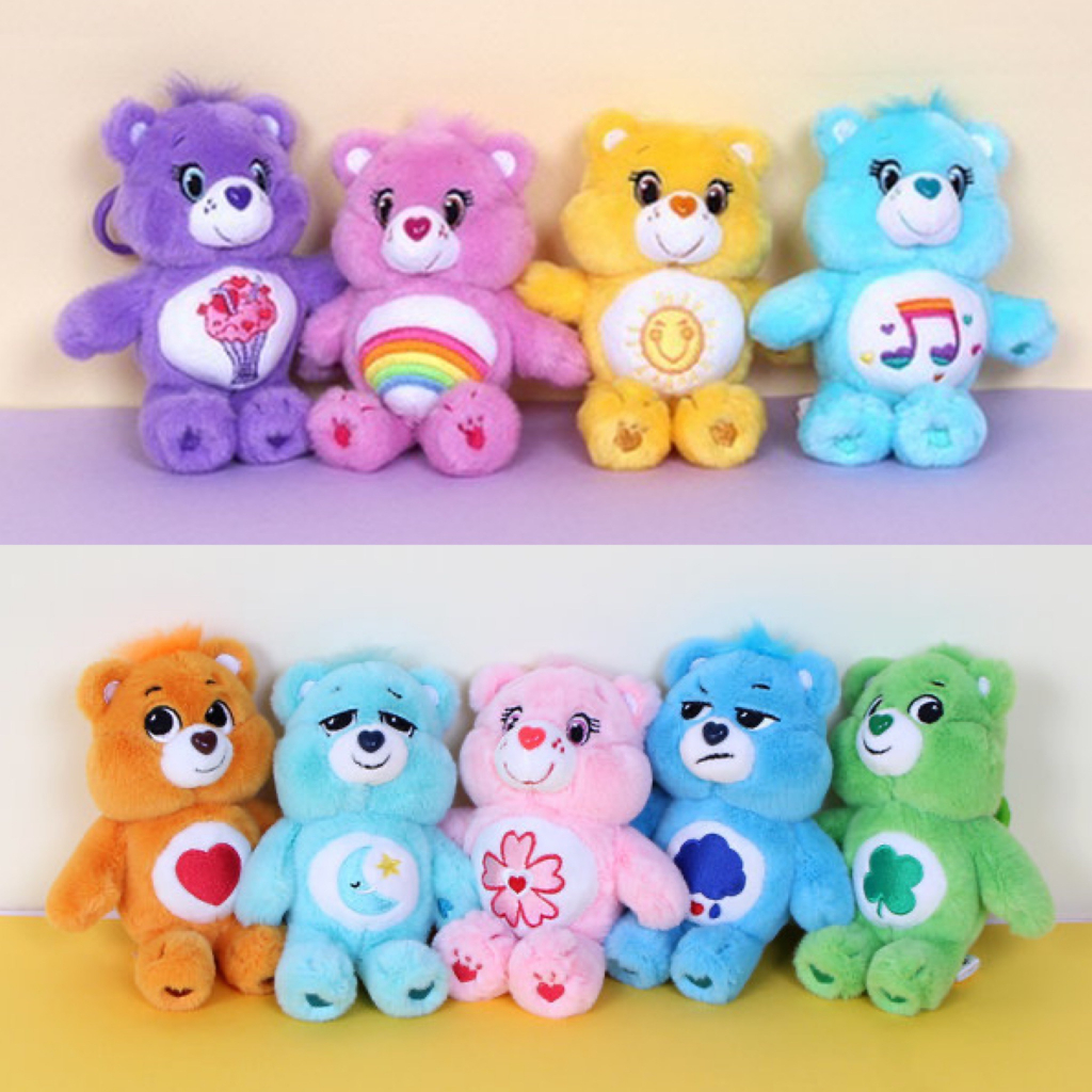 𝐘𝐙🌸微代購【現貨+預購】韓國 Care Bears 彩虹熊 14cm 娃娃 吊飾 / 鑰匙圈 11款