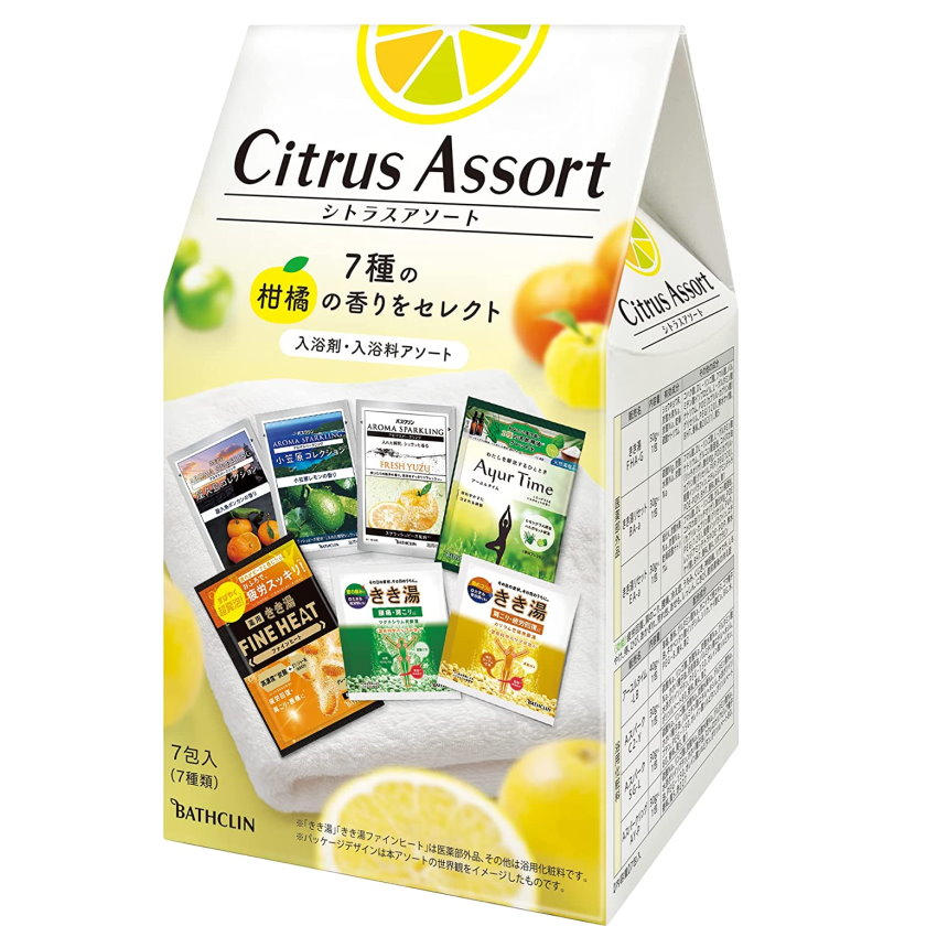 BATHCLIN 巴斯克林 Citrus Assort 柑橘香系入浴劑 【樂購RAGO】 日本製
