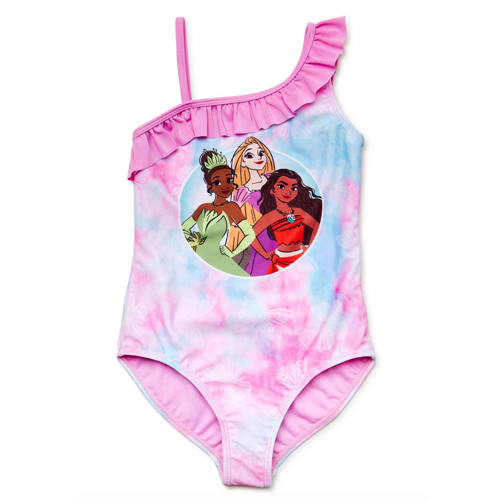 預購 👍正版👍美國迪士尼 princess 長髮公主 moana  女童 女童 兒童 泳裝 泳衣 防曬