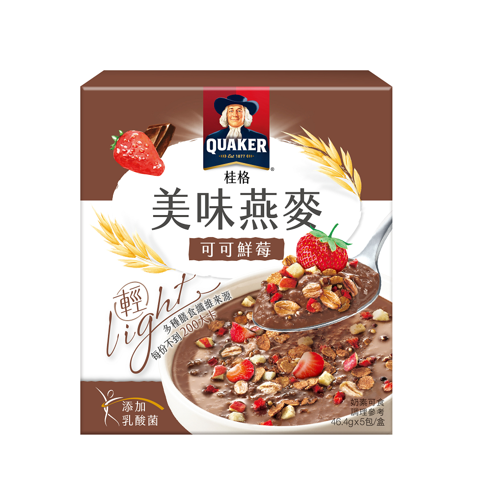 桂格美味燕麥-可可鮮莓232g克 x 1BOX盒【家樂福】