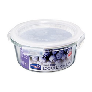 LOCK&LOCK 樂扣 LLG831 圓形玻璃保鮮盒 650ML 耐熱玻璃保鮮盒 圓型保鮮盒 可微波便當盒【家的拼圖】