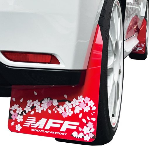 日本 MFF 軟膠 擋泥板 紅底白字 櫻花樣式 2020+ GR YARIS