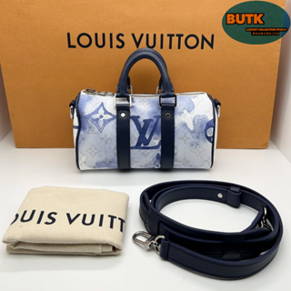 Butk二手之家lv 路易威登City keepall xs 水墨暈染 手提包 單肩包 斜挎包 枕頭包M45761