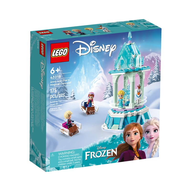 【台中翔智積木】LEGO 樂高 迪士尼公主系列 冰雪奇緣 43218 安娜與艾莎的旋轉木馬 阿克 雪寶