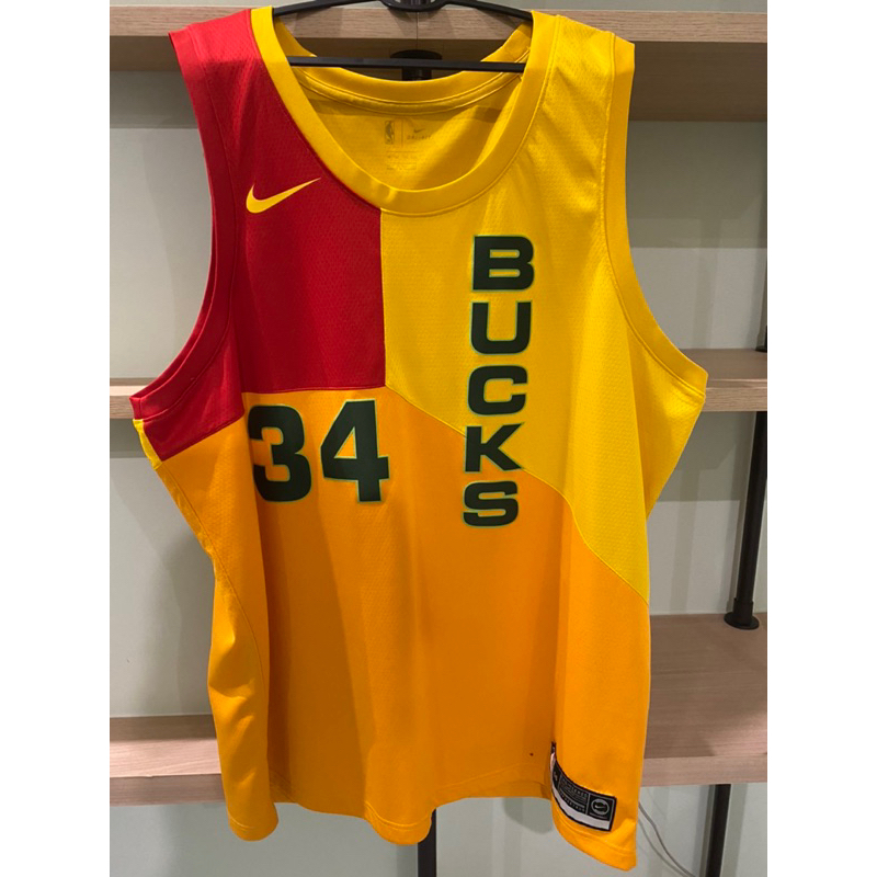 大尺寸球衣字母哥希臘怪胎NBA經典實戰二手球衣