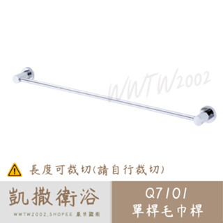 Caesar 凱撒 Q7101 不鏽鋼毛巾桿 毛巾桿 單桿毛巾桿 毛巾架 浴室毛巾架 單桿 不鏽鋼毛巾架