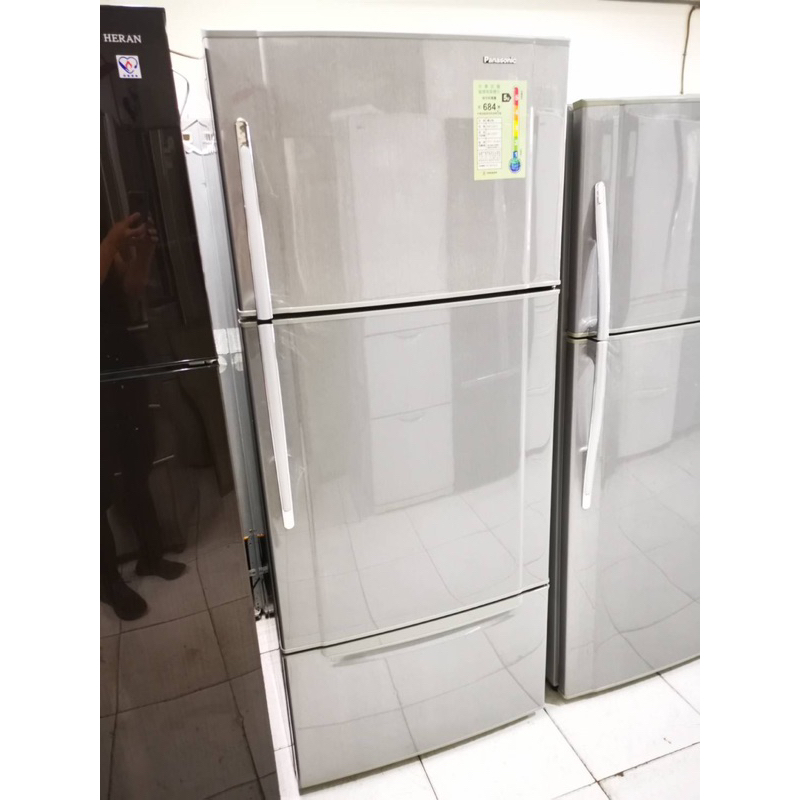 節能標章 國際 481公升 三門冰箱（強化玻璃層板）