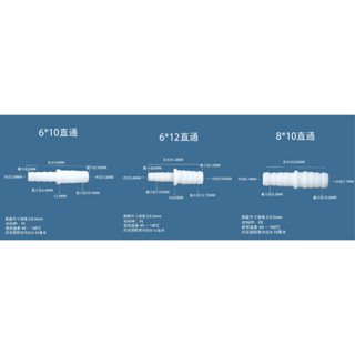 ◆蔚藍水族工坊◆ 6/8/10/12mm 變徑接頭 軟管轉接頭 軟管調節轉接頭 轉接頭 I通 對接 魚菜共生配件