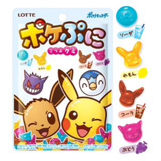 日本製 寶可夢 軟糖 寶可夢軟糖 LOTTE樂天 80g 夾鏈袋 皮卡丘軟糖 糖 J00053415