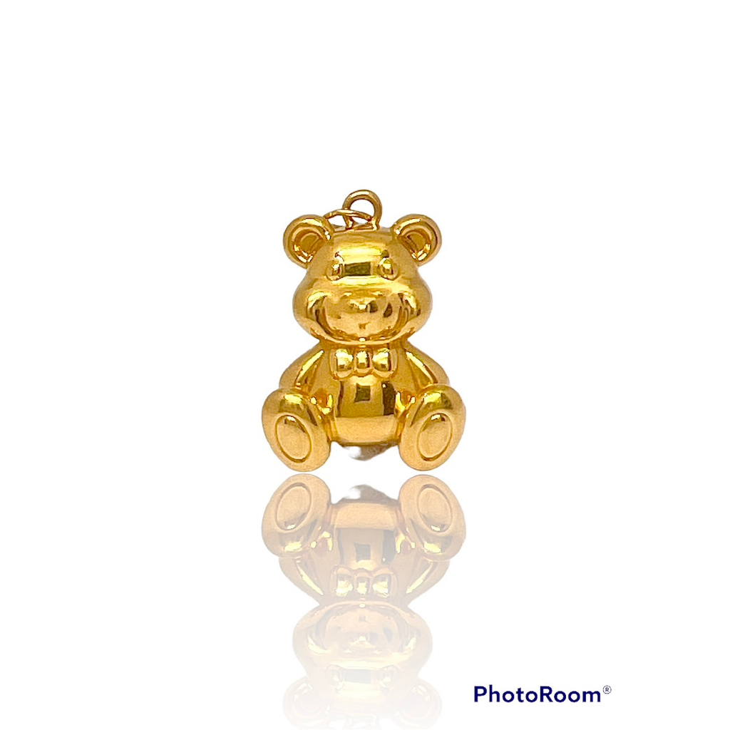 黃金泰迪熊墜飾  黃金泰迪熊  泰迪熊黃金擺件  黃金重量1.39錢(二手品)
