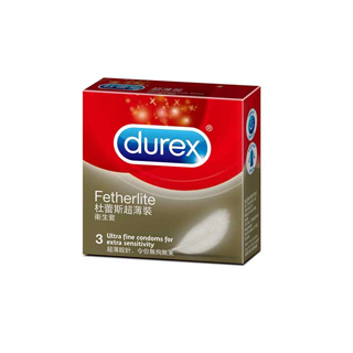 Durex 杜蕾斯超薄裝保險套-3入 保險套 潤滑液 Durex 杜蕾斯 衛生套 安全套