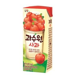 🇰🇷韓國🇰🇷Gwasoowon 蘋果汁/水蜜桃汁190ml