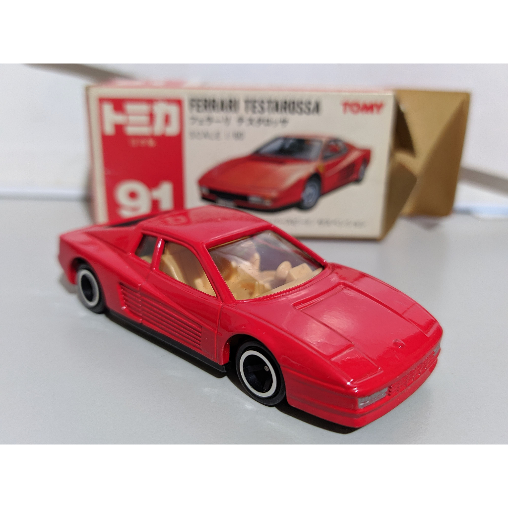 多美 tomy tomica 91 Ferrari Testarossa 日製 紅盒 日本製 法拉利 舊紅標