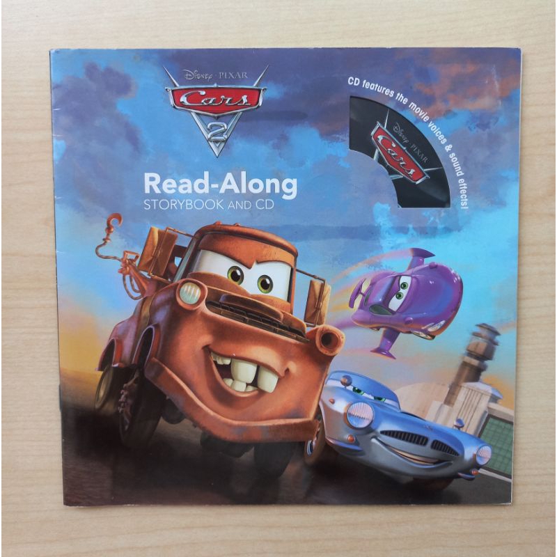 Disney Pixar Cars 2 read-along storybook and CD有聲書