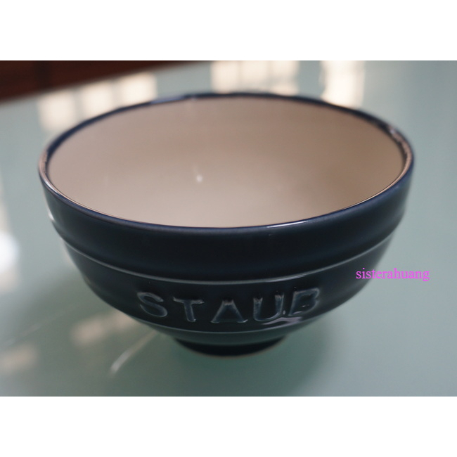 【法國Staub】Chawan日式飯碗陶瓷碗12cm-深藍色(0.4L)