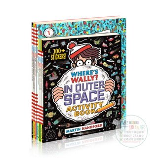 免運👈Where's Wally?🤹‍♀️400張貼紙操作書🔍威力在哪裡找一找🎨觀察力暢銷兒童繪本⚽耐心專注