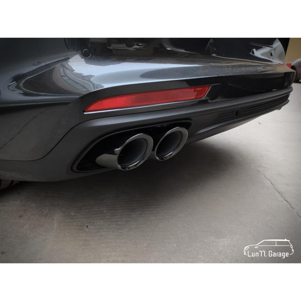 Lun77. 現貨 - Porsche Panamera GTS款 鈦黑四出尾飾管 排氣管改裝 保時捷 2017＋ 副廠
