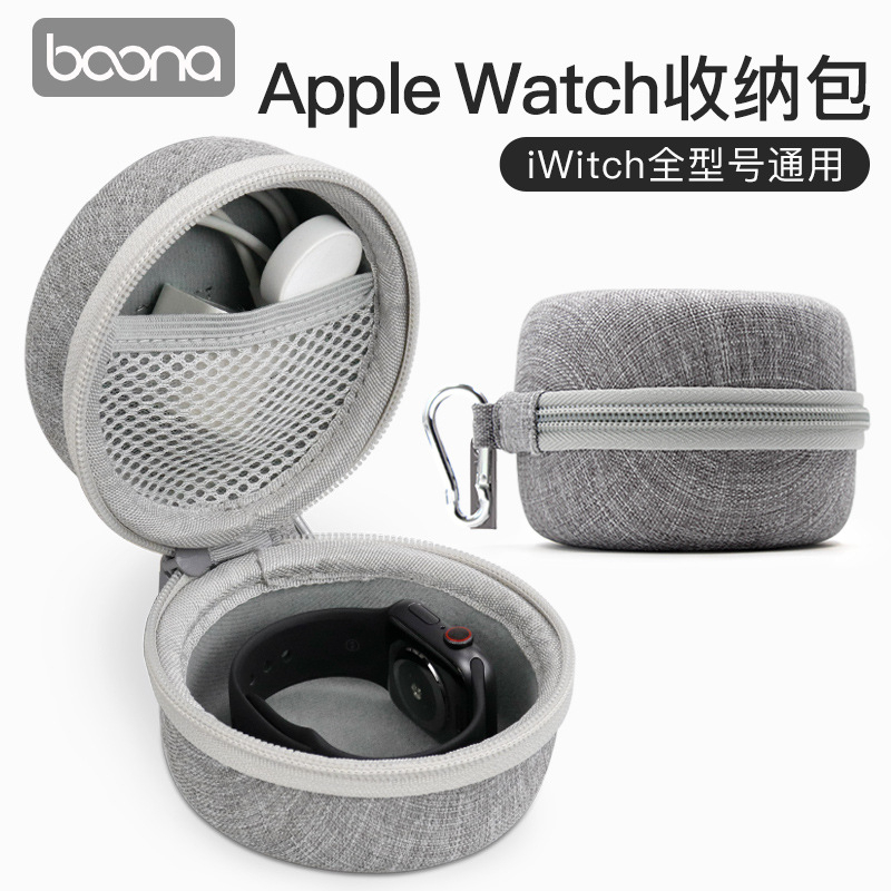 (安勝車品)台灣現貨 智慧型手錶硬殼收納包 Apple Watch手錶收納包 錶盒 收納 硬殼包 收納包 手錶硬殼包