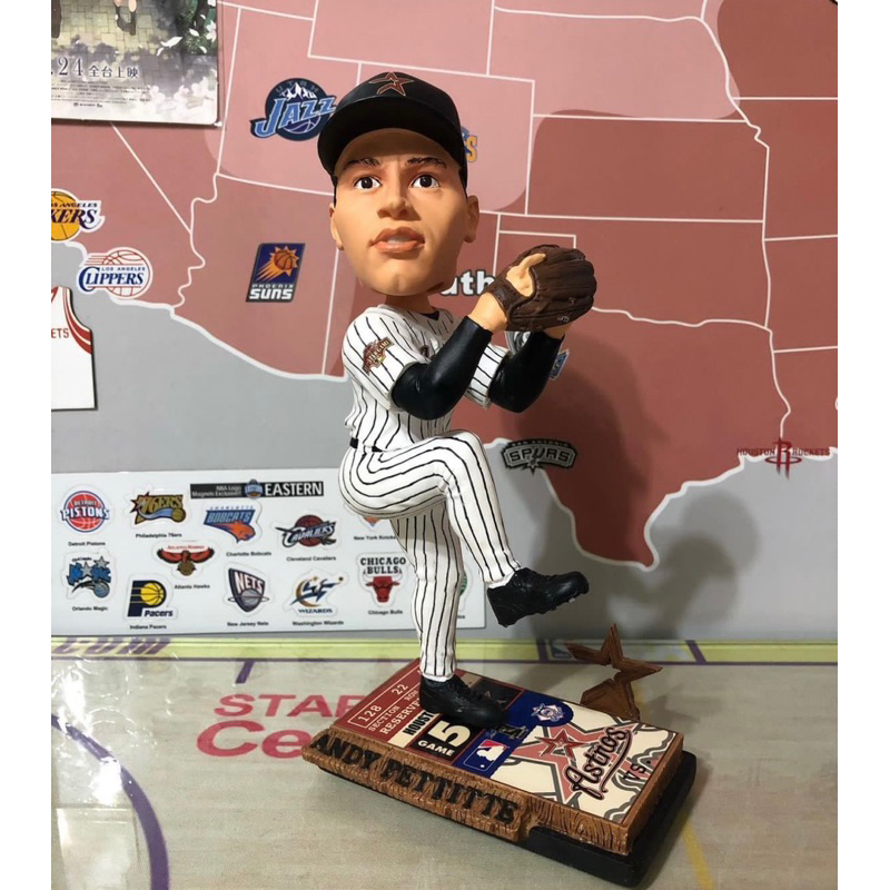 MLB公仔 休士頓太空人隊 Andy pettitte 派帥 全新含盒 全球限量 Foco 美國職棒 搖頭娃娃 人偶