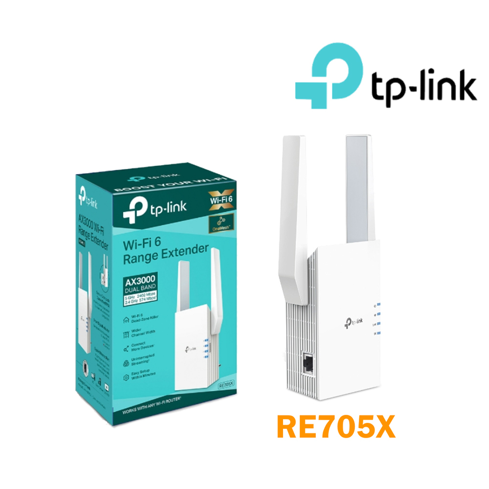 TP-Link RE705X AX3000 雙頻無線網路WiFi 6訊號延伸器（Wi-Fi 6 中繼器）