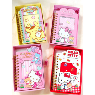 Sanrio三麗鷗/Hello Kitty凱蒂貓/布丁狗/精美盒裝吊飾線圈筆記本