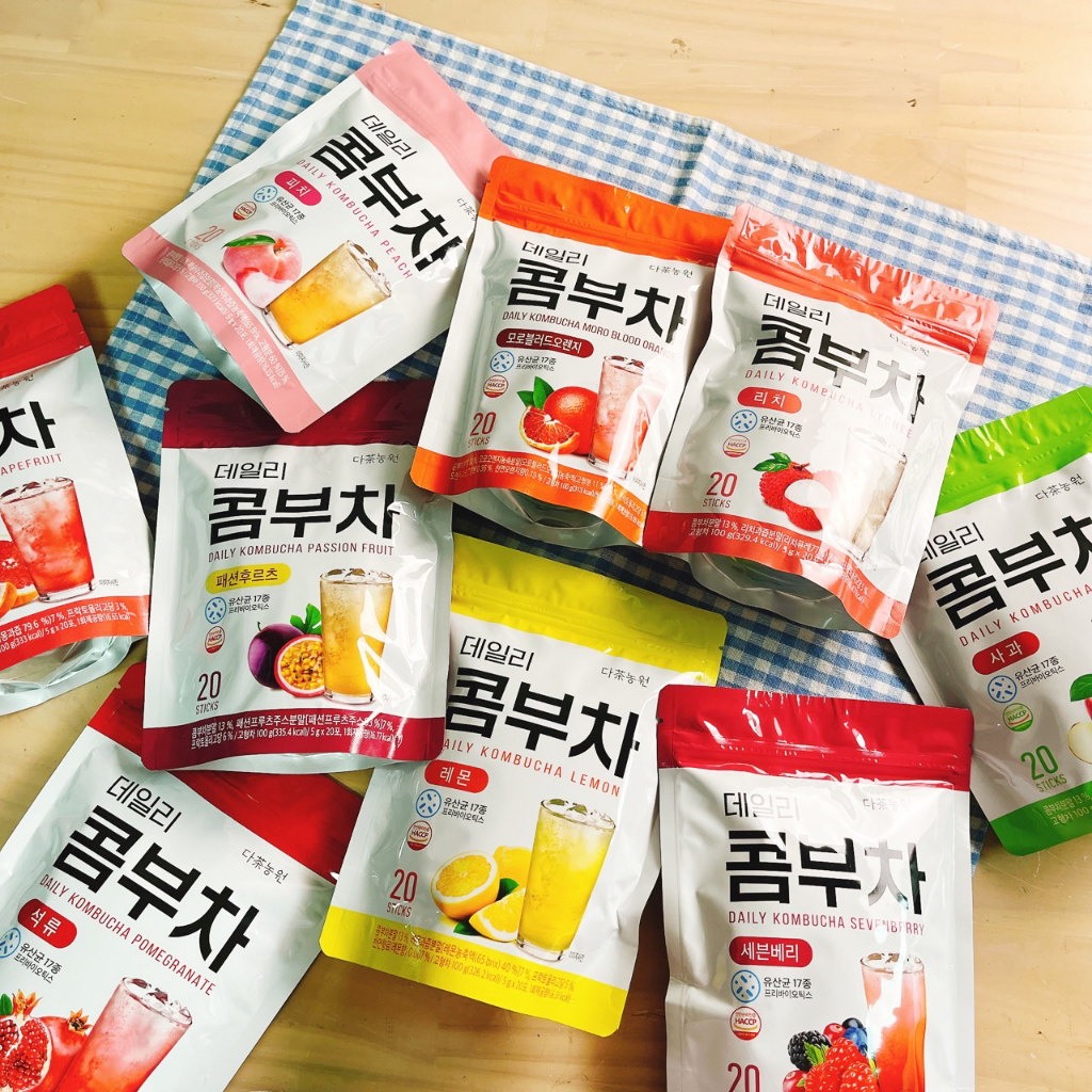 韓國 DANONGWON 日常康普茶 乳酸菌康普茶 20入 水蜜桃 莓果 檸檬 血橙 康普茶