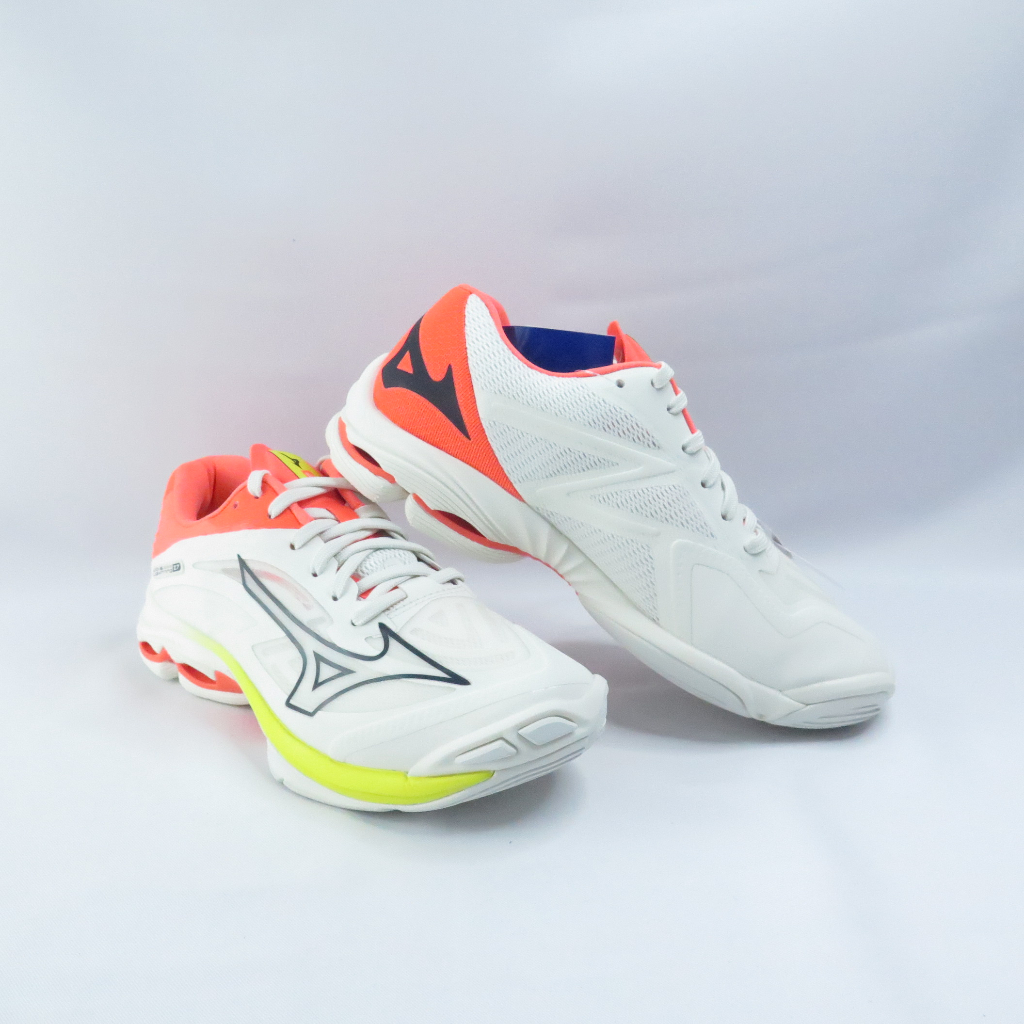Mizuno WAVE LIGHTNING Z7 男女排球鞋 3E楦 V1GA230003 白橘黃