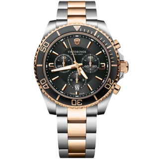 VICTORINOX 瑞士維氏 Maverick 時尚雙色計時腕錶 VISA-241952