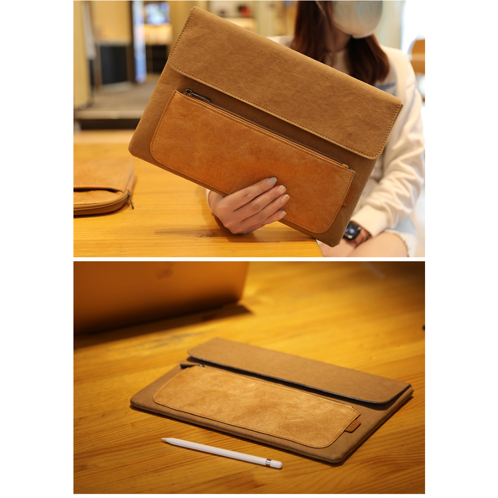 ASUS Zenbook S 13 Flip OLED 13.3 吋送電源包牛皮紙夾層皮套保護套保護包