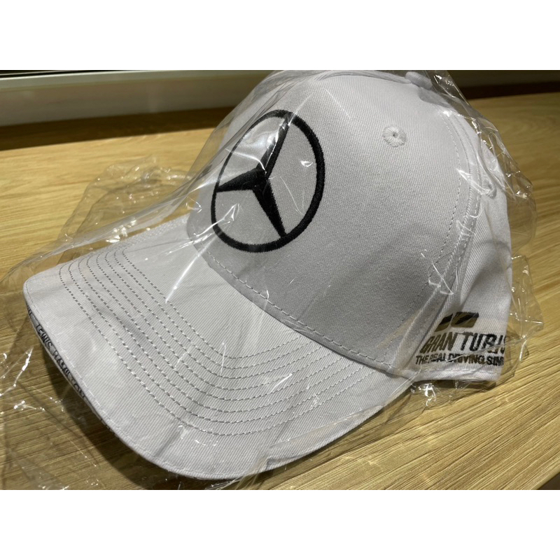 Mercedes Benz/ 賓士/ 原廠贈品/ 帽子/ 鴨舌帽/ 白色