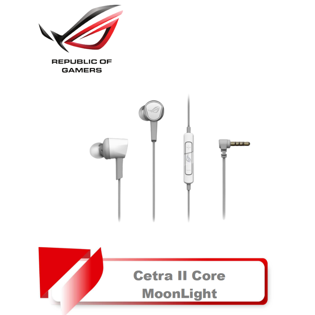 【TN STAR】ROG Cetra II Core Moonlight White 月光白限定版入耳式耳機