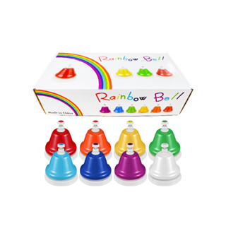 【維也納樂器】八音旋律鐘 按式 彩虹旋律鐘 Rainbow Bell 手鐘 旋律鐘 按鐘 奧福樂器 律音鐘 音律鐘