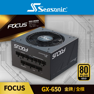 海韻 Seasonic FOCUS GX-650 金牌/全模 電源供應器