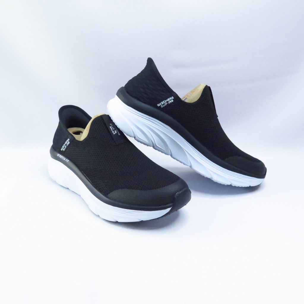 Skechers D LUX WALKER 女健走鞋 休閒鞋 套入式 149817BKW 黑x白