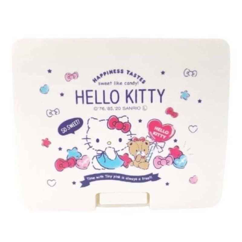 Hello Kitty 彈蓋式方形收納盒 夾子