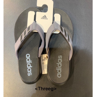 Threeg💫 現貨 ADIDAS 運動拖鞋 夾腳拖 人字拖 游泳 海灘 百搭 三線 黑灰 男鞋 FY8654