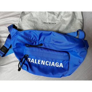 Balenciaga 腰包 肩背包 胸包寶藍色 如圖一 有防塵袋 要小提袋也可以附 巴黎世家吊牌已剪少用閒置品