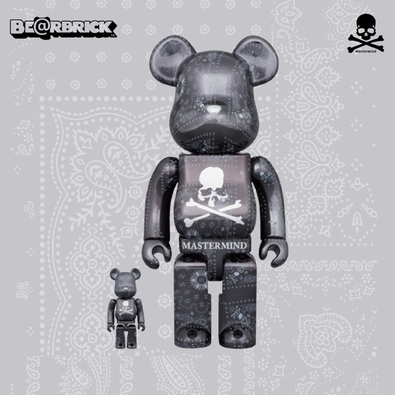 🖇️預購文🖇️ BE@RBRICK MASTERMIND WORLD “BANDANA" 400％+100%