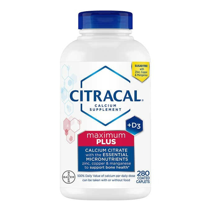 Citracal Maximum Plus 檸檬酸鈣+D3 280 片(Costco貨)