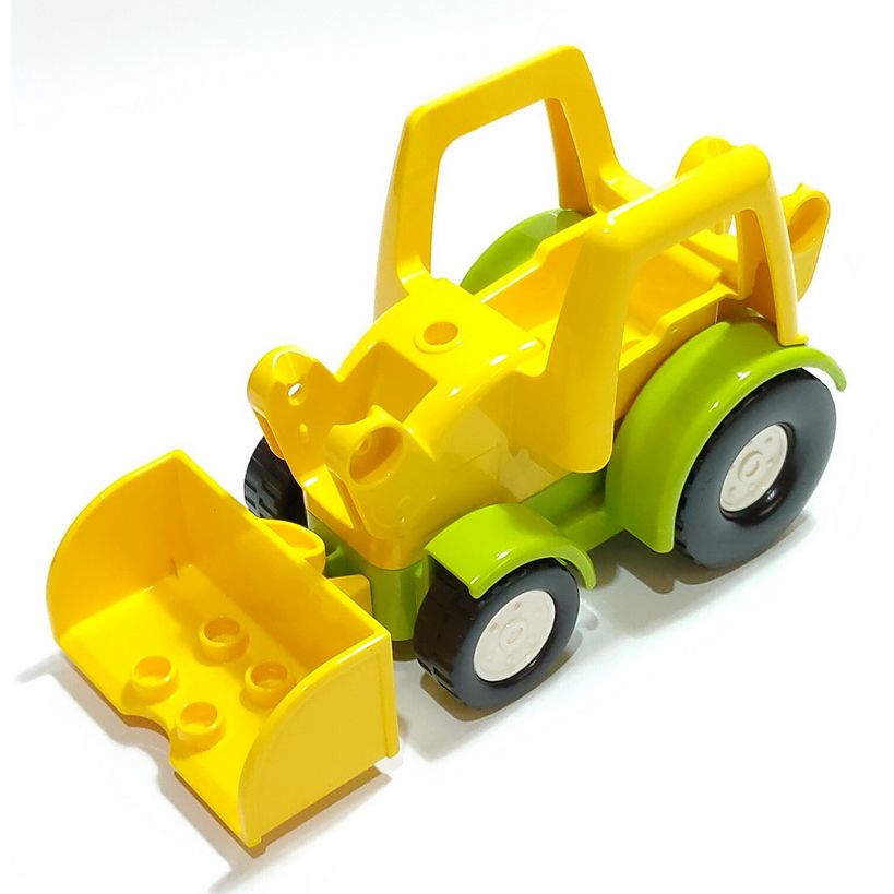 【得寶Duplo】黃色 推土機 鏟土機 挖土機 車子 交通工具 大顆粒 積木 [樂高玩家★正版LEGO]