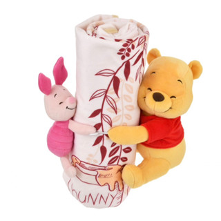 ♜現貨♖ 日本 小熊維尼 小豬 維尼 正版 迪士尼商店 Disney store 2way 蓋毯 抱枕 毯子 毛毯