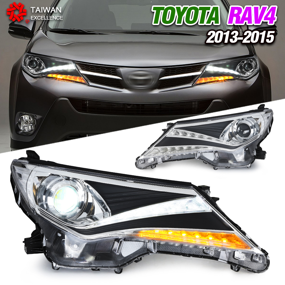 适装豐田RAV4 2013-2015款改裝升级大燈 LED灯泡 無損安裝1對 保固