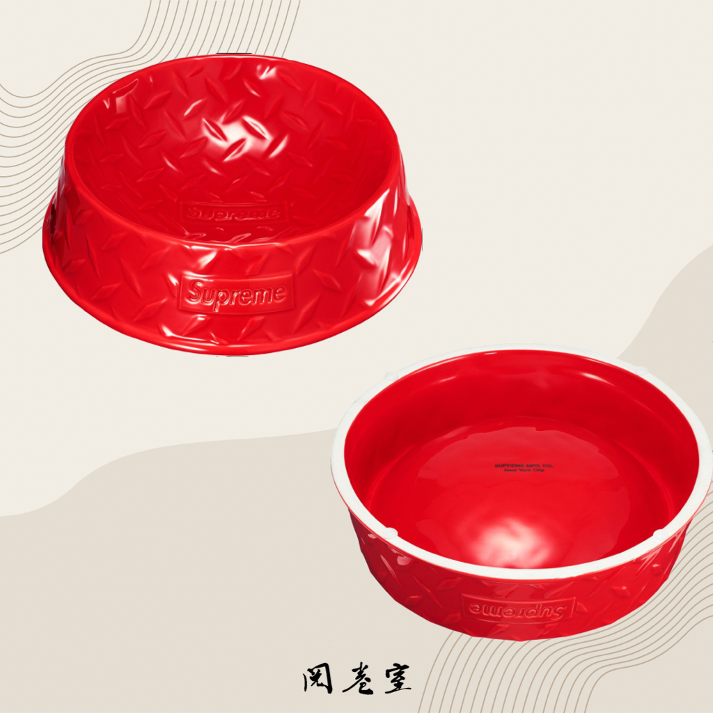 《閱卷室》【現貨】Supreme Daimond Plate Dog Bowl 配件 貓碗 狗碗 寵物 寵物用品