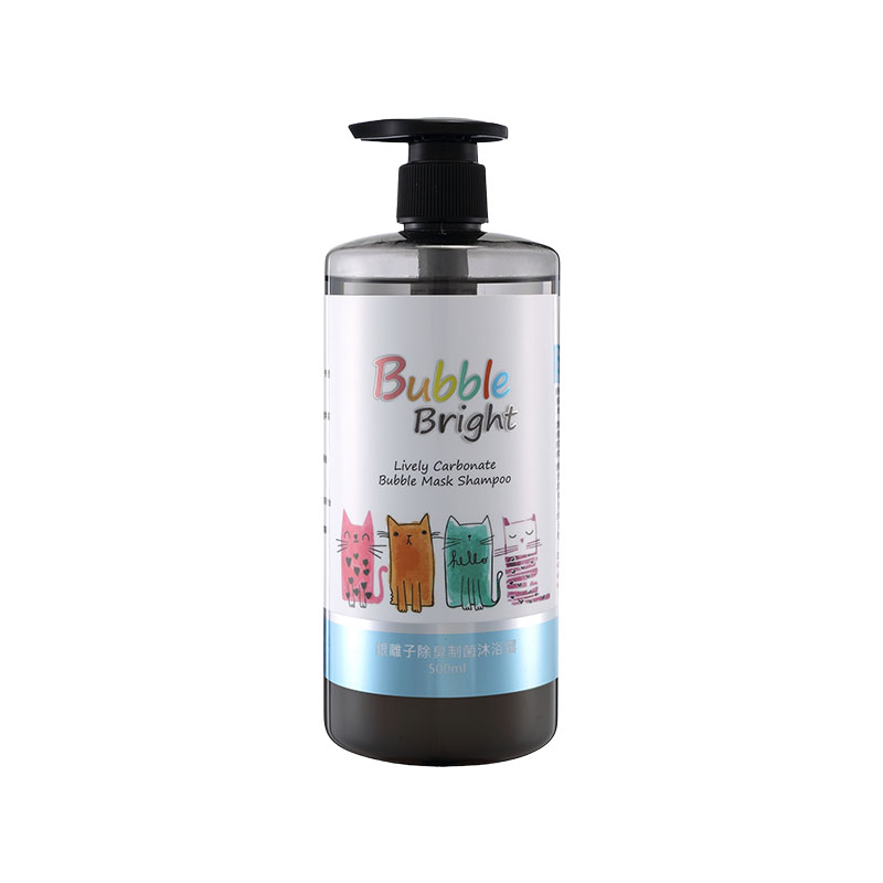 Bubble Bright 美的冒泡-  貓用 銀離子制菌除臭沐浴乳500ml/天然碳酸洗毛精/自動起泡