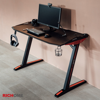 RICHOME 福利品 DE-302 紅爵士電競桌 送滑鼠墊 電競桌 辦公桌 電腦桌 工作桌 主管桌 職員桌 書桌