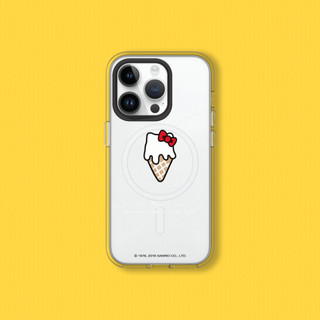 犀牛盾 適用iPhone Clear MagSafe相容抗黃化透明防摔磁吸手機殼|Hello Kitty系列/融化你的心